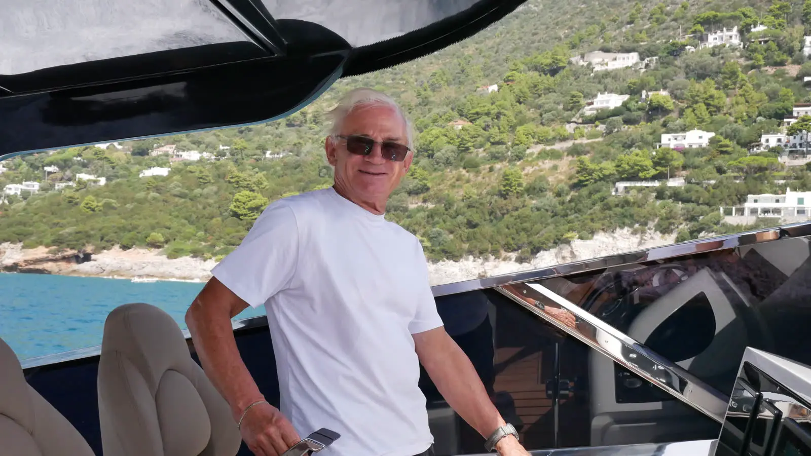 Roberto Capponi, fondatore e Comandante, a bordo